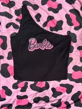 barbie logo single strap top